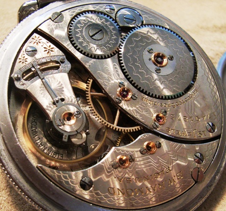 １９１４年製のエルジンの懐中時計 - ル・ボナー